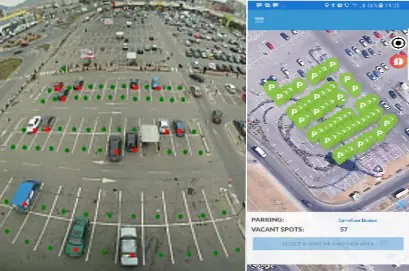 Eutron launches the first parking space management project with a large retailer